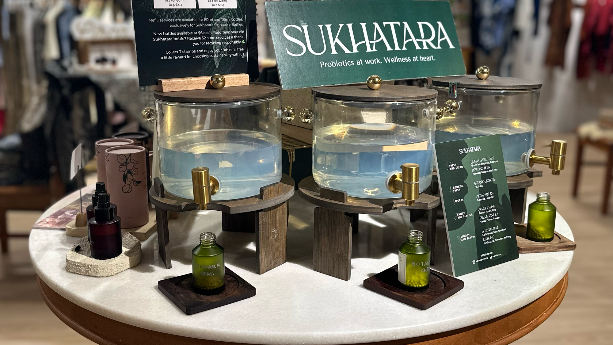 Sukhatara Refill Station at Nyana Nyana Eco Collective: Sustainable Fragrance, Reimagined