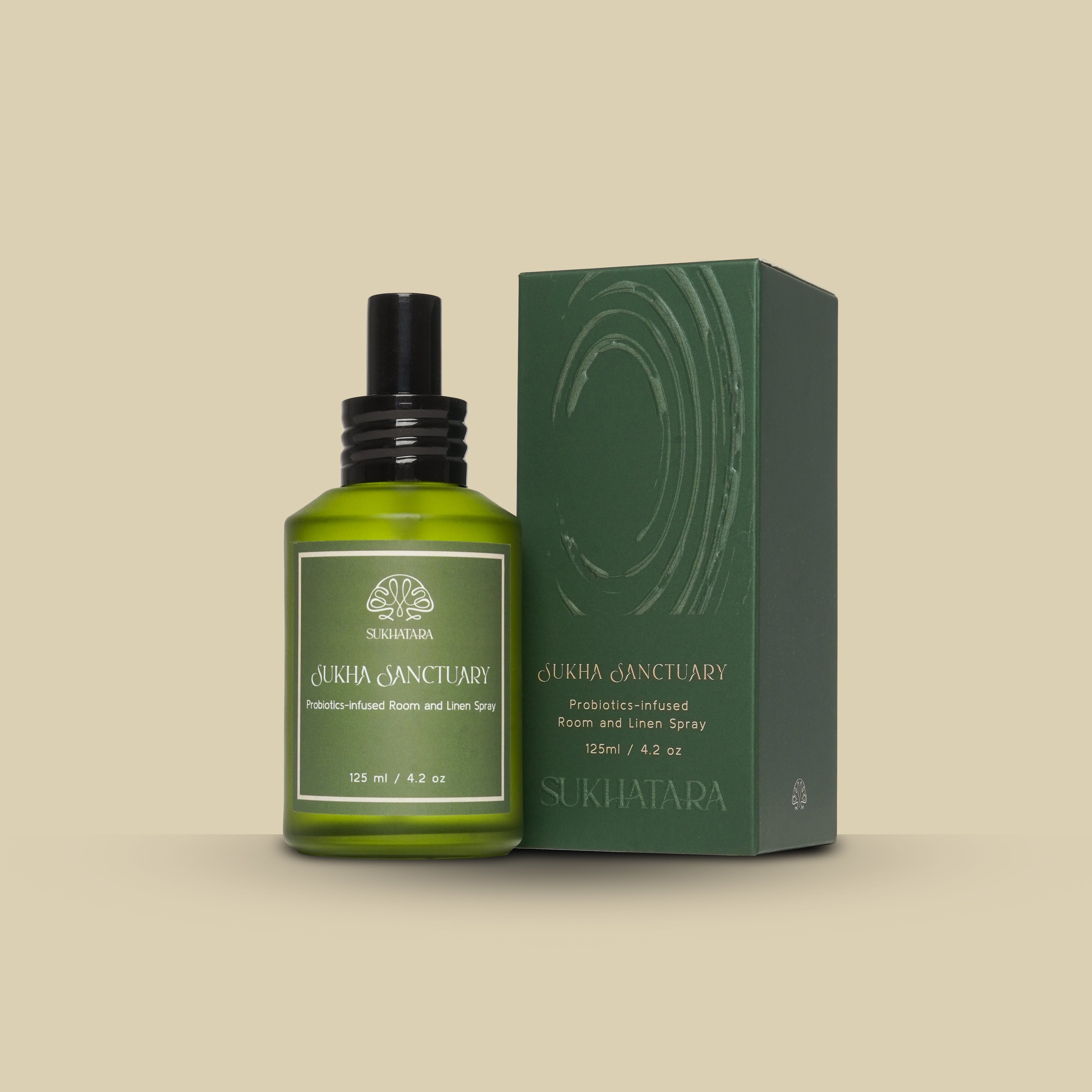 Sukha Sanctuary Probiotics-infused Room and Linen Spray – SUKHATARA